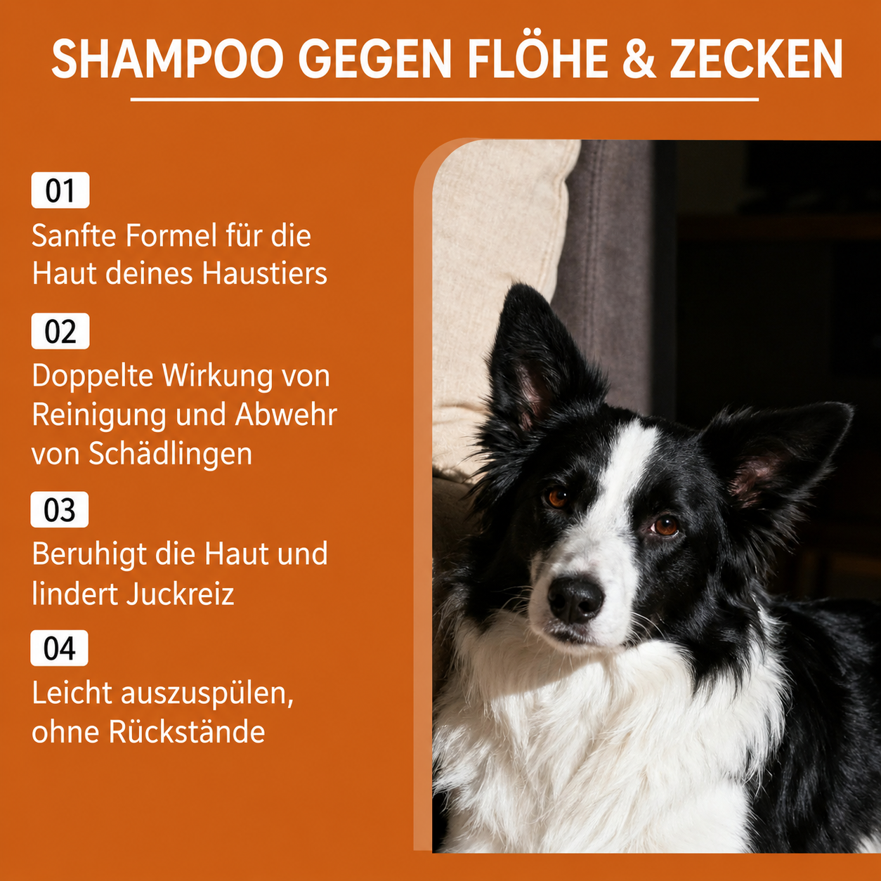Flausi ParasitenStopp hautfreundliches Floh- und Zeckenshampoo 100 Ml.