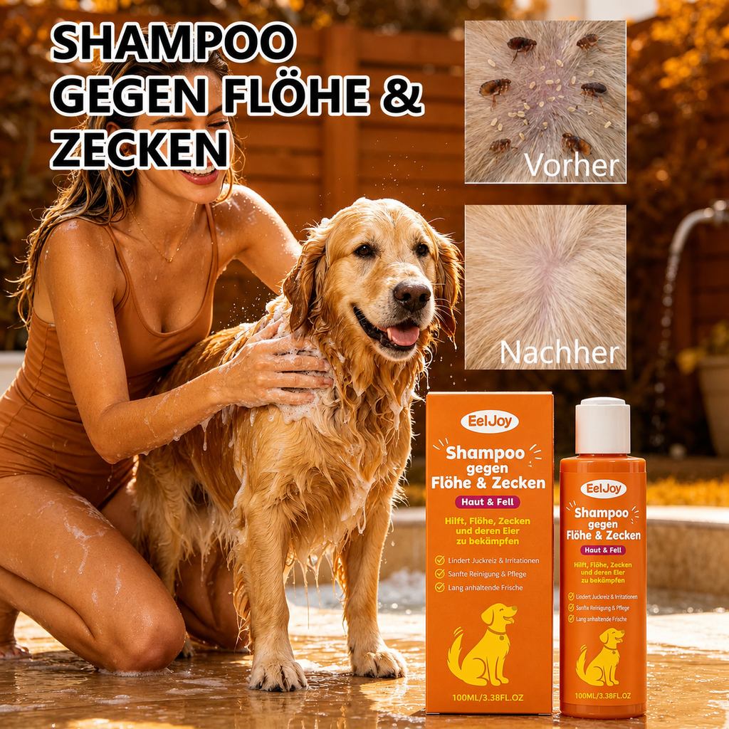 Flausi ParasitenStopp hautfreundliches Floh- und Zeckenshampoo 100 Ml.