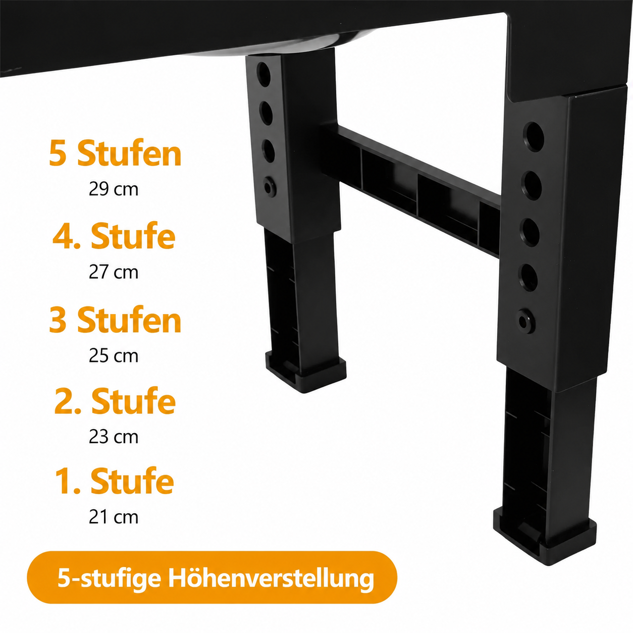 Flausi RückenFit 2.0 höhenverstellbarer Futterplatz mit Napf-Set und Schlabberschutz
