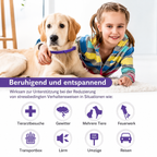 Flausi RuheBand sanftes Anti-Stress Halsband für Hunde und Katzen