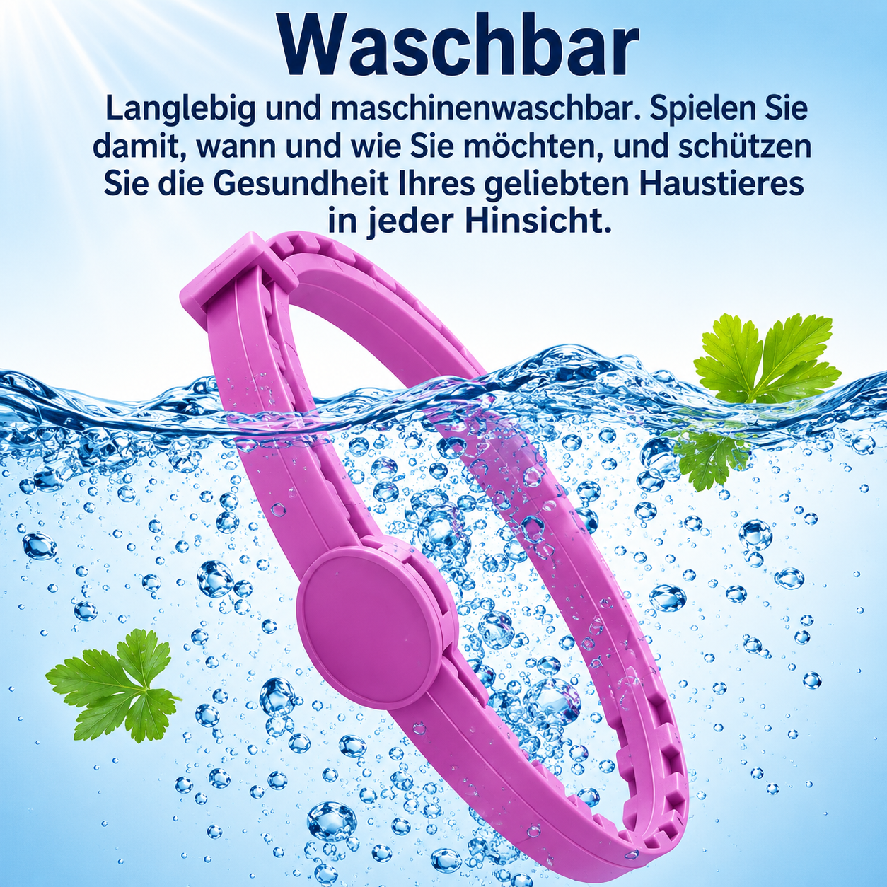 Flausi RuheBand sanftes Anti-Stress Halsband für Hunde und Katzen
