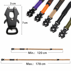 Flausi SanftZug™ 2-in-1 robuste Hundeleine mit Ruckdämpfer & Auto-Sicherheitsgurt