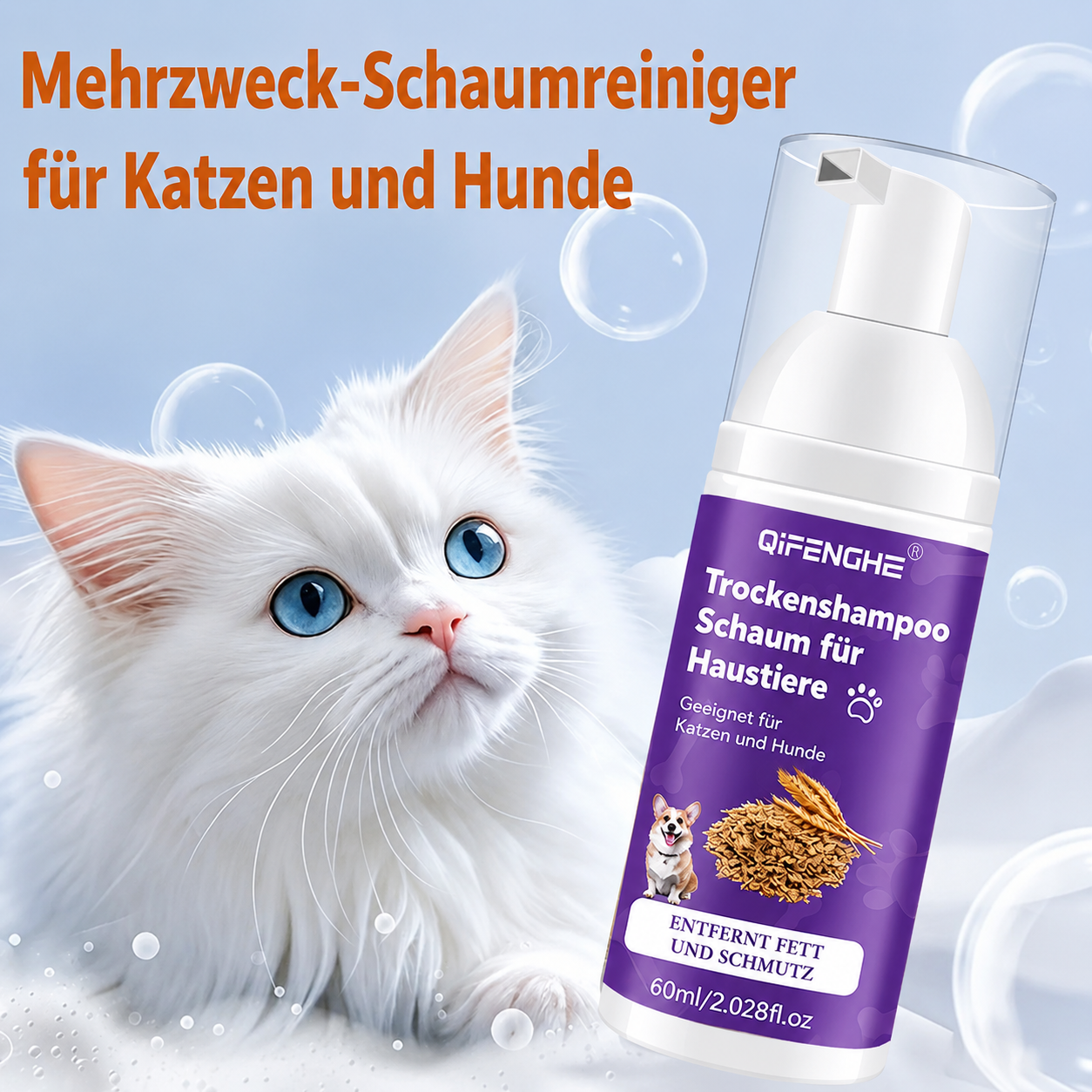 Flausi SchnellFrisch sanfter Trockenshampoo-Schaum ohne Wasser 60 ml