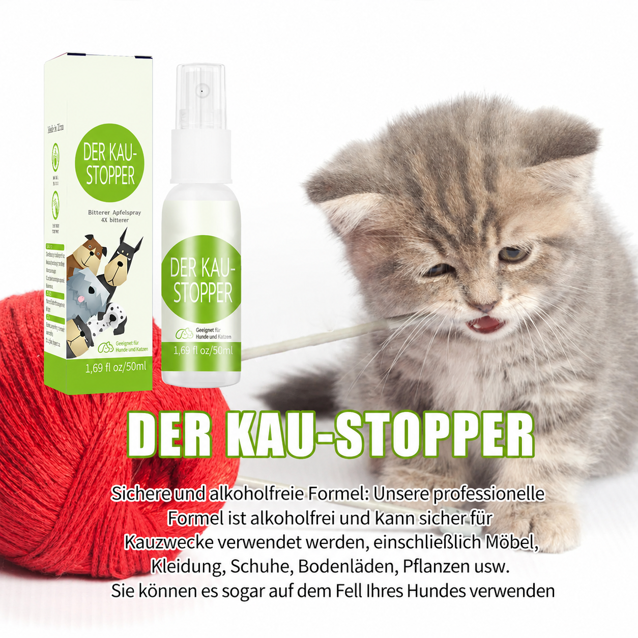 Flausi StoppSpray naturbasiertes Anti-Markier Spray für Hunde und Katzen