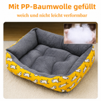 Flausi WinterBett orthopädisches Plüsch-Nest mit PP-Baumwolle für Hunde und Katzen