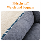 Flausi WinterBett orthopädisches Plüsch-Nest mit PP-Baumwolle für Hunde und Katzen