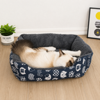 Flausi WinterBett orthopädisches Plüsch-Nest mit PP-Baumwolle für Hunde und Katzen