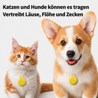 Flausi ZeckenFrei sanfter Ultraschall Floh- und Zeckenanhänger für Hunde und Katzen