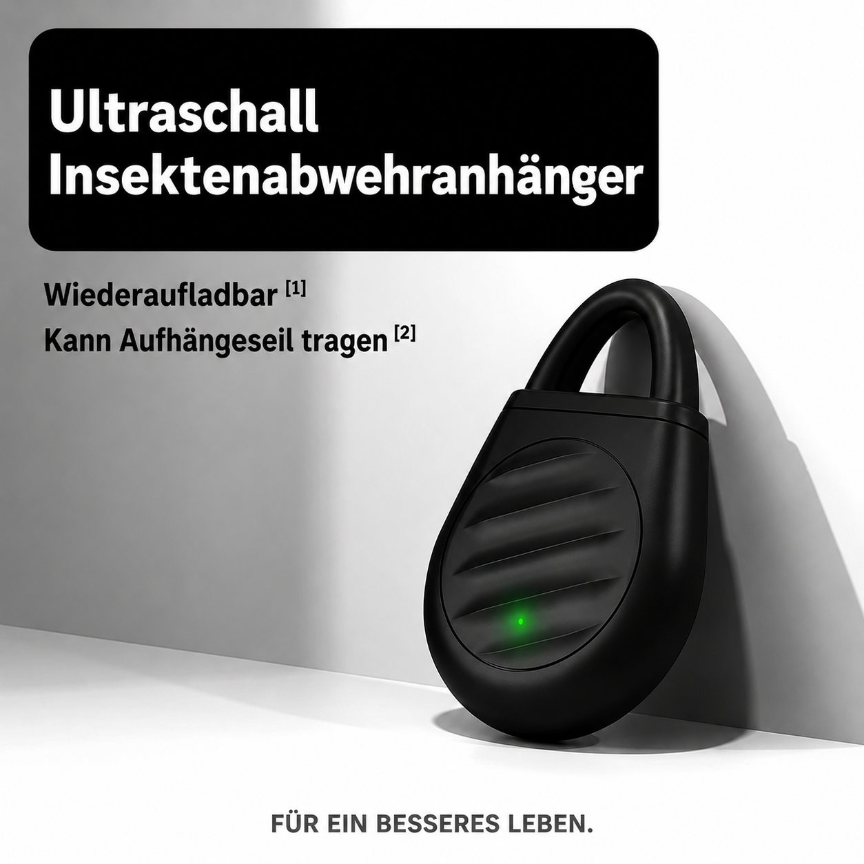 Flausi ZeckenFrei sanfter Ultraschall Floh- und Zeckenanhänger für Hunde und Katzen