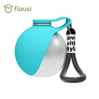 Flausi Napf2Go Trinkflasche – 2in1 Hunde-Trinkflasche mit Silikonnapf